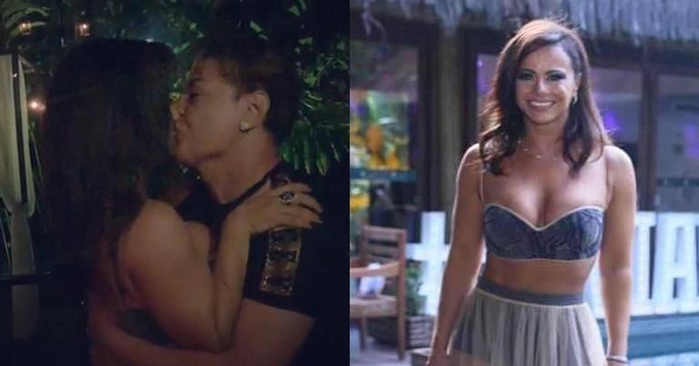 David Brazil posta vídeo dando selinho em Viviane Araújo: ”Nós somos isso”