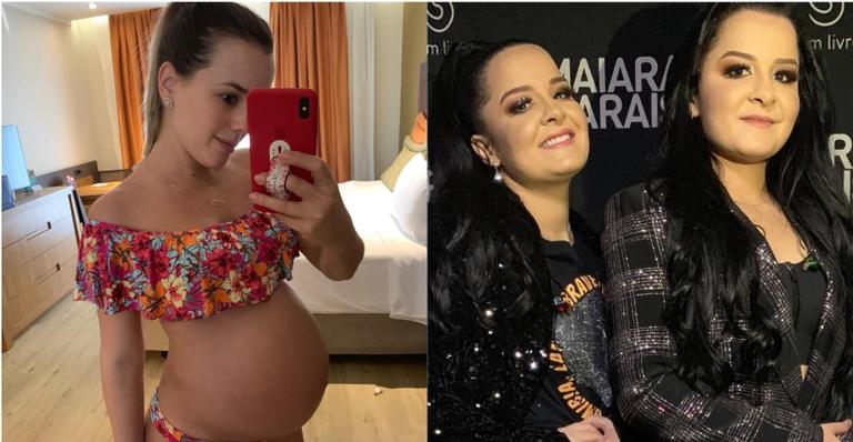 Grávida, Thaeme é paparicada por Maiara e Maraísa: ”Mimando a Liz”