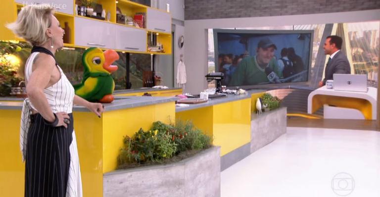 Entrevistado ao vivo pede para cozinhar no Mais Você e Ana Maria responde: ”Precisa fazer a barba”