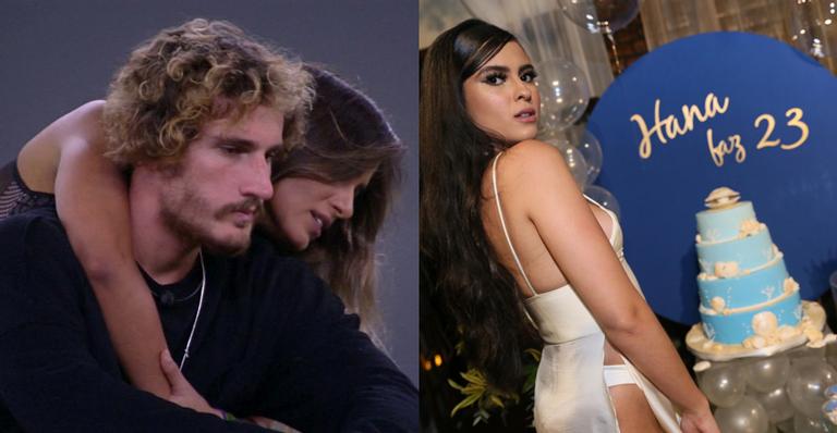 Enquanto Alan passa a noite com Carolina, Hana comemora aniversário fora do BBB