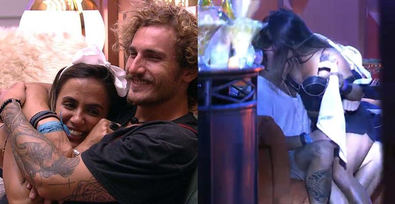Depois de “cortar” Paula, Carolina passa a noite com Alan no quarto do líder
