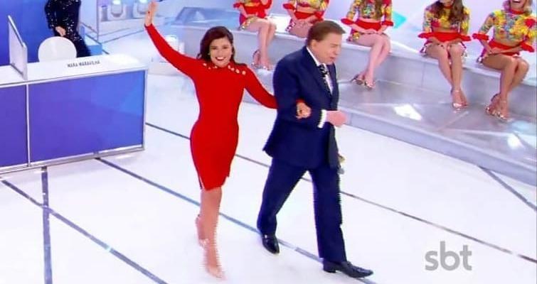 Mara Maravilha manda recado para esposa de Silvio Santos após fazer elogio ao apresentador