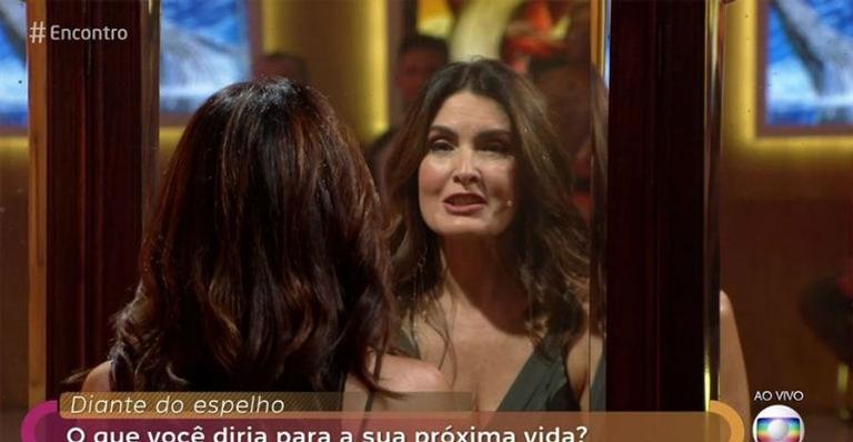 Fátima Bernardes se inspira em ”Espelho da Vida” e revela o que diria para sua próxima vida