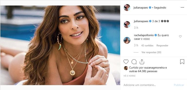 Aos 40 anos, Juliana Paes coloca corpão para jogo e aparece belíssima de biquíni: ''Maravilhosa!''