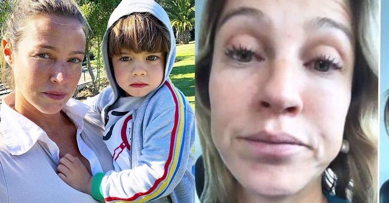 Filho de Luana Piovani passa mal em avião e atriz conta: ”Duas horas que mais rezei na vida”