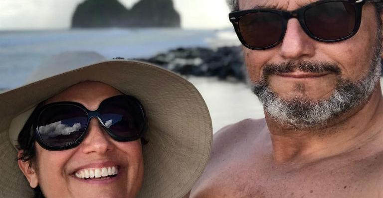 Sandra Annenberg se declara ao marido, Ernesto Paglia: ”Amor da minha vida”
