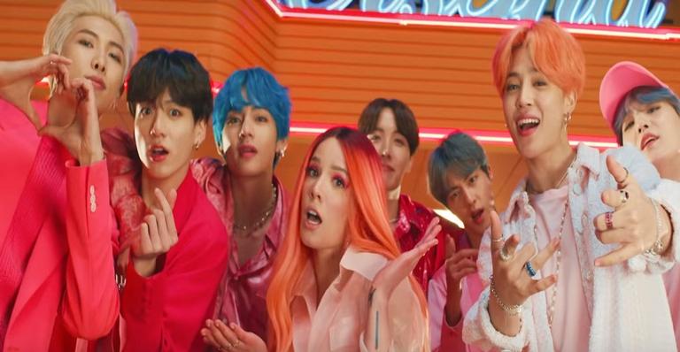 BTS faz parceria com Halsey em clipe cheio de estilo e cores