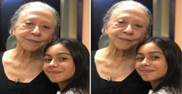 Atriz mirim celebra aprendizado ao lado de grande nome da teledramaturgia