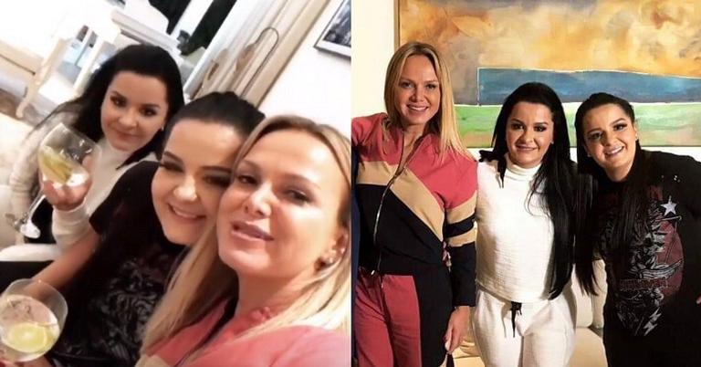 Eliana grava com dupla sertaneja Maiara e Maraisa e declara: ”Vocês ganharam uma amiga!”