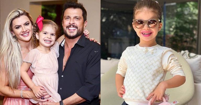 Com apenas 5 anos, Valentina Muniz anda de salto alto e surpreende seguidores: ”Sabe muito”