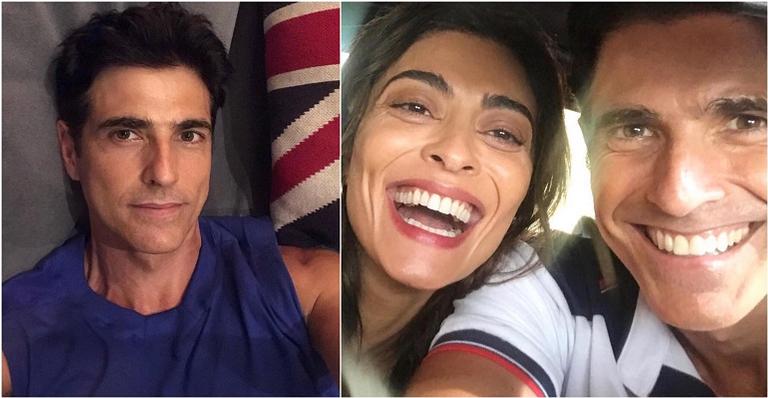 Reynaldo Gianecchini celebra novo trabalho e divide a web: ”Será que vocês vão shippar?”