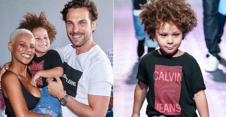 Filho de Igor Rickli e Aline Wirley rouba cena em espetáculo musical de Ícaro Silva