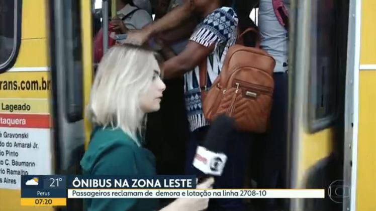 Repórter do 'Bom Dia São Paulo' passa por sufoco ao vivo