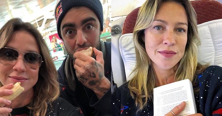 Acompanhada pelo ex, Luana Piovani embarca para o Brasil e revela motivo da visita
