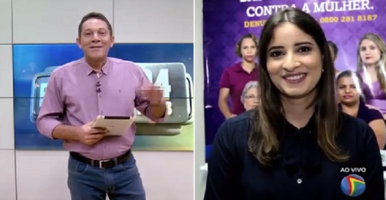 Repórter do SBT fica envergonhada ao ter segredo revelado ao vivo por apresentador