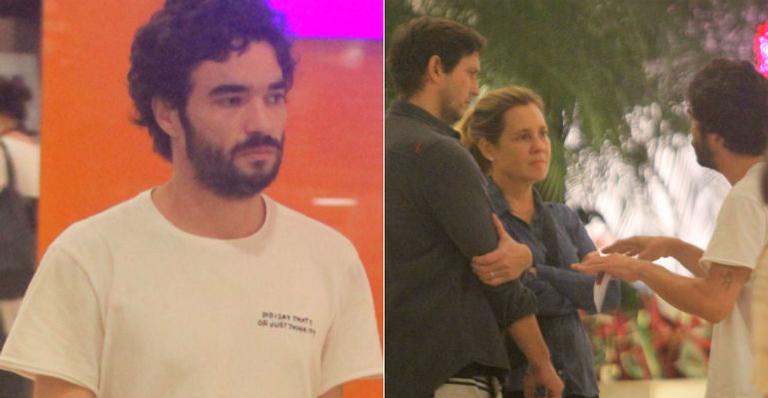 Caio Blat se encontra com Adriana Esteves e Vladimir Brichta após denúncia de assédio
