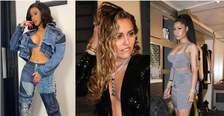 Polêmica! Miley Cyrus fala sobre Selena Gomez, Cardi B e Nicki Minaj em nova música