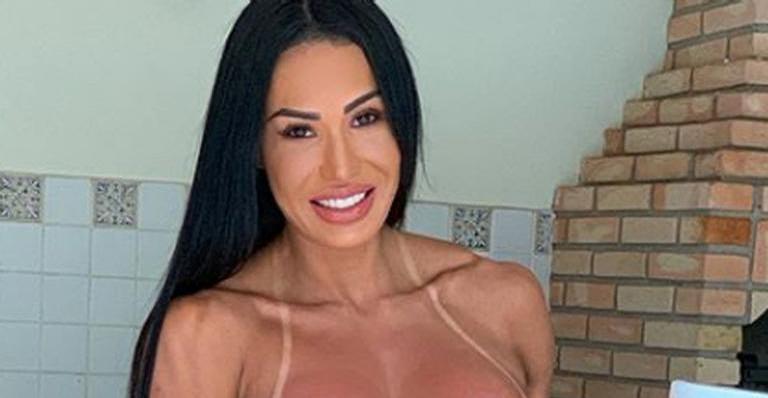 Gracyanne Barbosa surpreende e leva sua própria marmita em almoço com Belo em restaurante