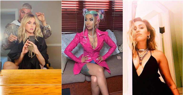 Katy Perry, Cardi B e Miley Cyrus trocam mensagens de apoio nas redes sociais em dia de lançamento