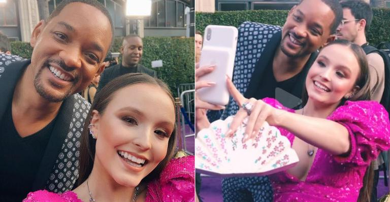 Larissa Manoela é zoada por reação de Will Smith após selfie