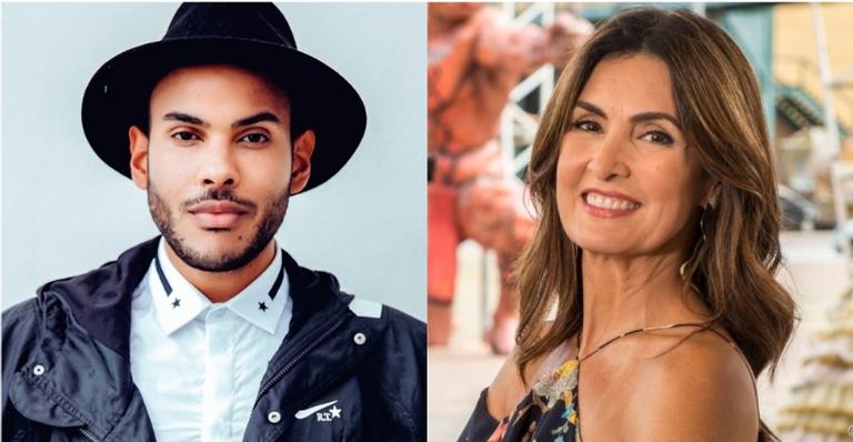 O jornalista Bruno Rocha, conhecido como Hugo Gloss mostrou sua admiração por Fátima Bernardes
