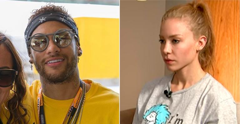 Najila chega a delegacia para prestar depoimento contra Neymar Jr.