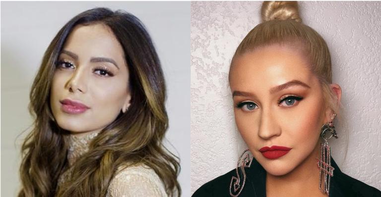 Produtor divulga trecho de música e marca Anitta e Christina Aguilera