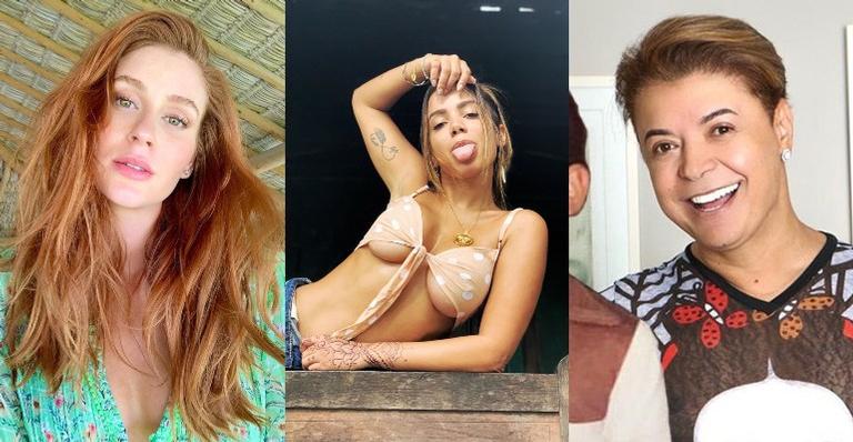 Em vídeo, David Brazil expõe Anitta e Marina Ruy Barbosa comenta: ”Já quero”