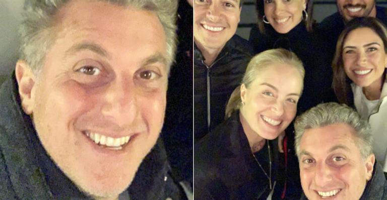 Estrelas da TV Globo, Record e SBT se reúnem em jantar
