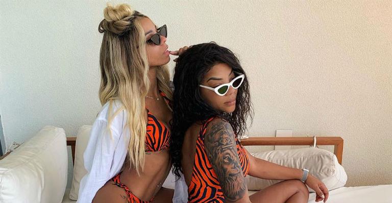 Ludmilla aparece em momento íntimo com a namorada, Brunna Gonçalves: ”Meu lugar de paz”