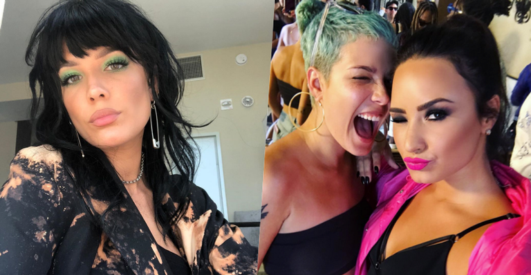 Demi Lovato defende Halsey após críticas às axilas não depiladas em foto