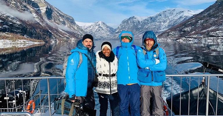 Experiência de Glória Maria no inverno da Noruega leva internautas ao delírio