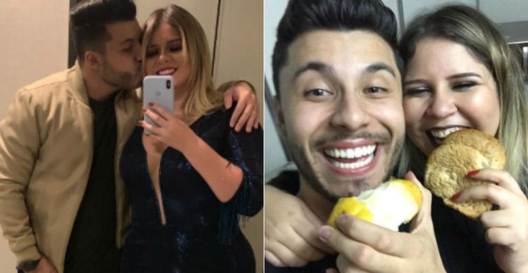 Grávida, Marília Mendonça posa com o namorado e declara: ”Obrigada por me fazer tão feliz”