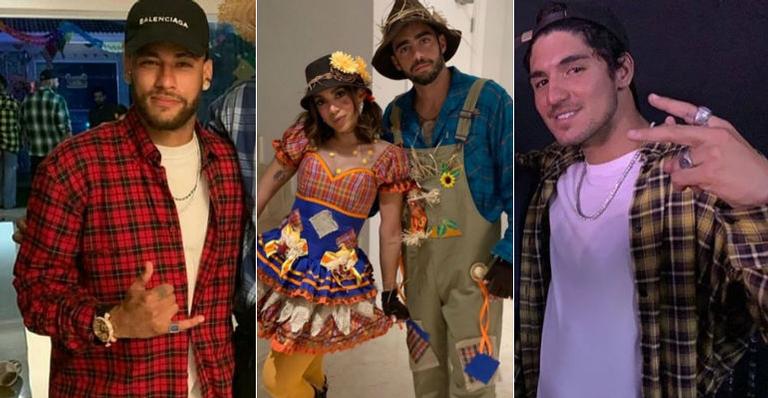 Neymar Jr. e Gabriel Medina vão à festa junina na casa de Anitta