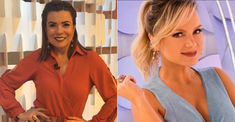 Bem diferentes, Mara Maravilha e Eliana aparecem abraçadas em foto antiga
