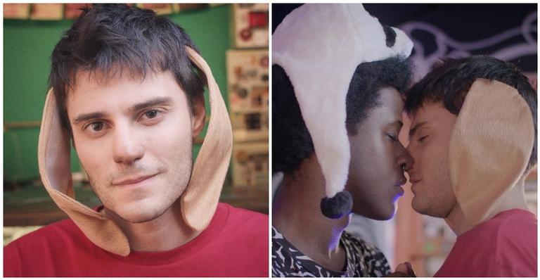 Hugo Bonemer protagoniza par romântico ao lado de modelo em clipe de Bemtí