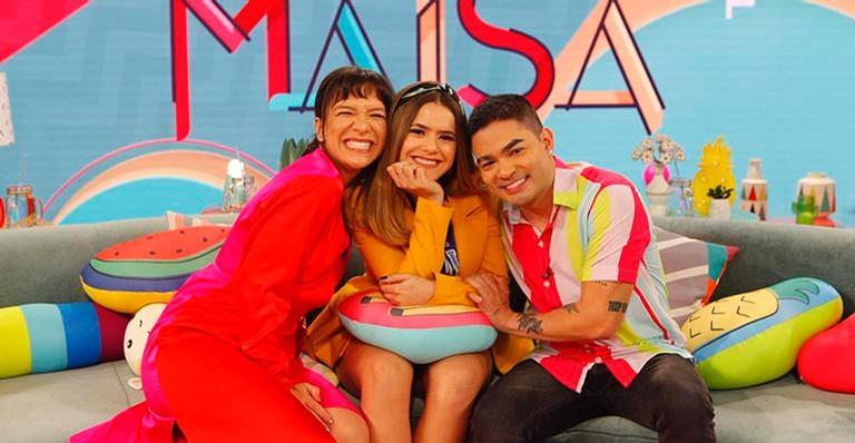 Maisa recebe Priscilla e Yudi em seu programa e faz revelação sobre primeiro amor