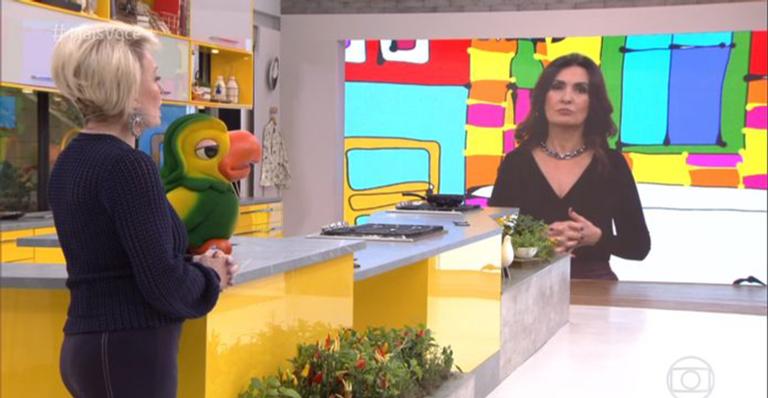 Fátima Bernardes comete gafe; Ana Maria Braga e Louro José ficam boquiabertos