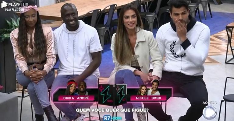 Power Couple Brasil 4: André e Drika Marinho são eliminados após DR com Nicole Bahls e Bimbi