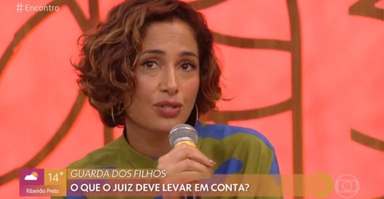 Camila Pitanga faz revelação sobre guarda compartilhada e relação com ex-marido