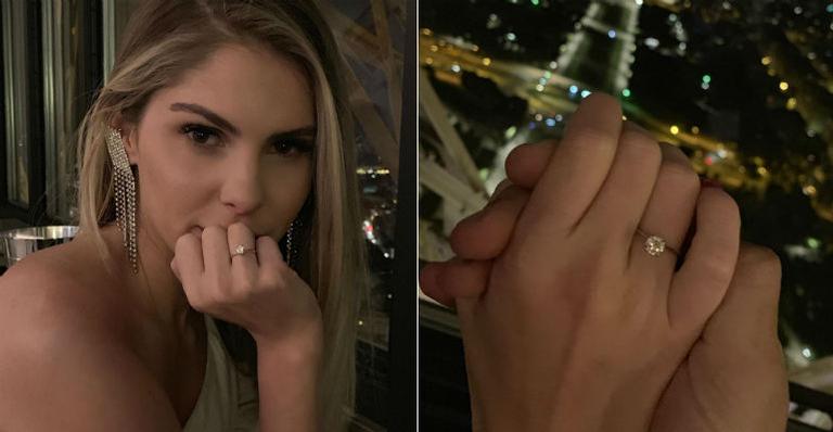 Bárbara Evans é pedida em casamento na Torre Eiffel, em Paris: ”Meu sonho”