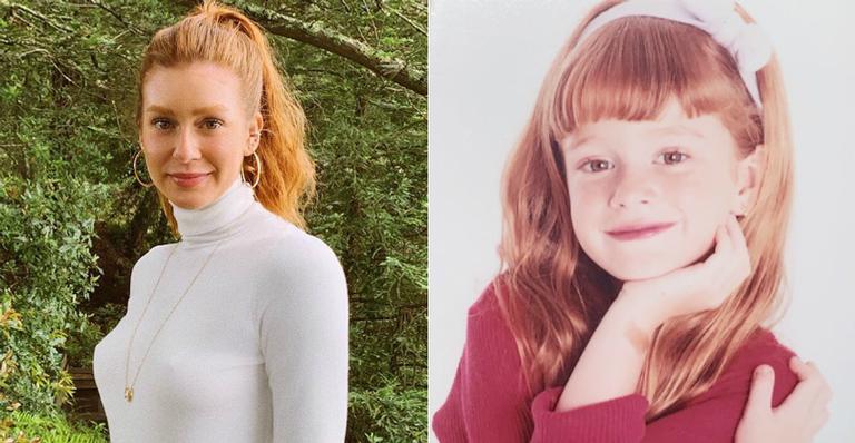 Marina Ruy Barbosa abre o baú e exibe fotos de quando era criança