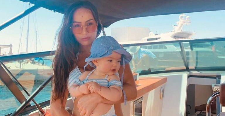 Sabrina Sato comemora oito meses de Zoe com festinha