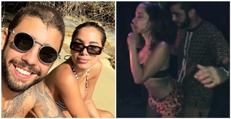 Ousados, Anitta e Pedro Scooby curtem noitada em Ibiza e gravam momento picante