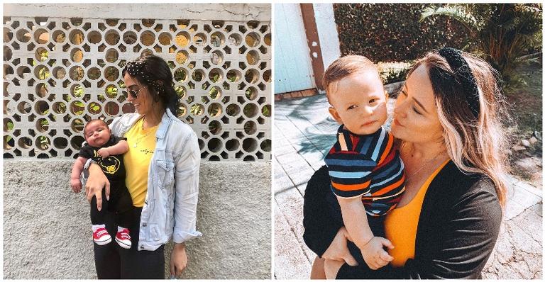 Jade Seba e Isabela Freitas contam sua rotina como mamães de primeira viagem