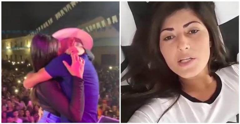 Mulher casada que beijou cantor Thullio Milionário volta atrás e revela que não foi forçada