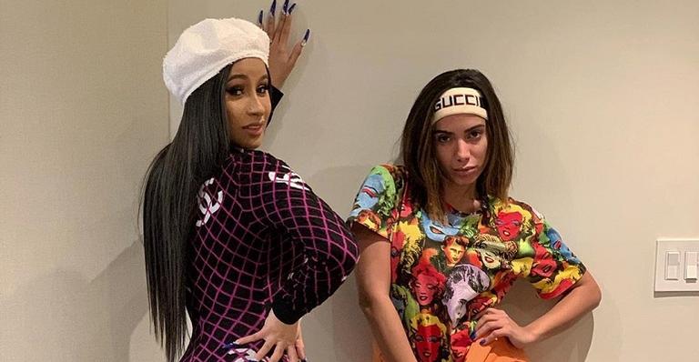 Anitta conhece Cardi B em Los Angeles e promete: ”O bonde das funkeiras vai crescer”