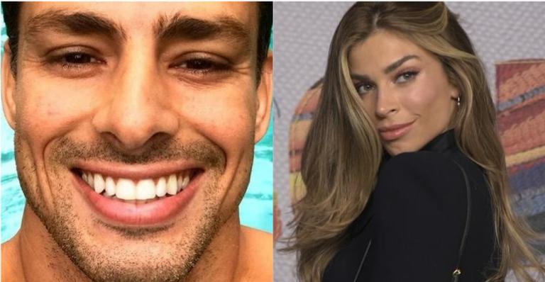 Cauã Reymond surge só de toalha e ganha comentário especial de Grazi Massafera