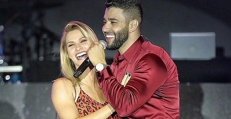 Bebê a bordo? Gusttavo Lima chama Andressa Suita no palco e desabafa sobre possível nova gravidez