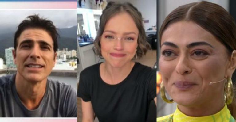 Juliana Paes recebe homenagem de Reynaldo Gianecchini e Agatha Moreira